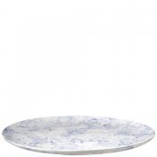 Blå och vit tallrik effect i porslin från Stiernholm - 26,5 cm