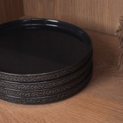 Servisen C Tallrik Antracite 4-Pack - Vargen & Thor