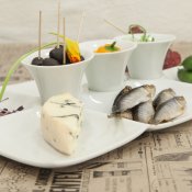 Tapasfat Daily Use Vit - Modern House 41x25 cm