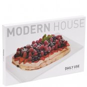 Tårtfat Daily Use Vit - Modern House 39x24,5 cm