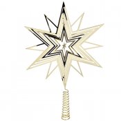 Julgrans-stjärna i guld - 23,5 cm