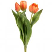 3st konstgjorda orange tulpaner - 36 cm