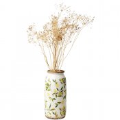 Urna Lemona M - Vit Grön Gul - H31 cm