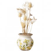 Urna Lemona S - Vit Grön Gul - H16 cm