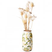 Urna Lemona S - Vit Grön Gul - H25 cm