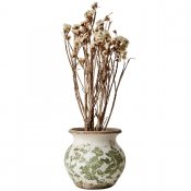 Urna Victoria S - Vit Grön - H16 cm