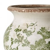 Urna Victoria S - Vit Grön - H16 cm