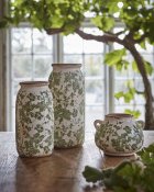 Urna Victoria - Vit Grön - Ø18 cm