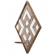 Väggljusstake Vector Diamant - Brun Vit H40cm x B30cm