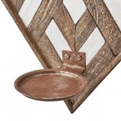 Väggljusstake Vector Diamant - Brun Vit H40cm x B30cm