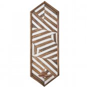 Väggljusstake Vector Hög - Brun Vit H60cm x B20cm