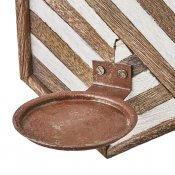 Väggljusstake Vector Hög - Brun Vit H60cm x B20cm