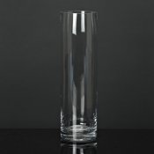 Cylindervas, Vas i glas - 35cm hög klarglas