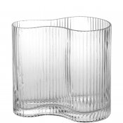 Vas i glas från Holmen design - 18 cm hög - tulpanvas