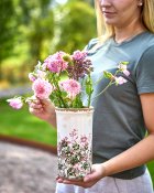 Vas Spring Antik - Grön Rosa - Ø11xH21cm