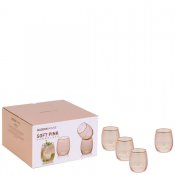 Glas Soft Pink 4-Pack - Rosa Guld