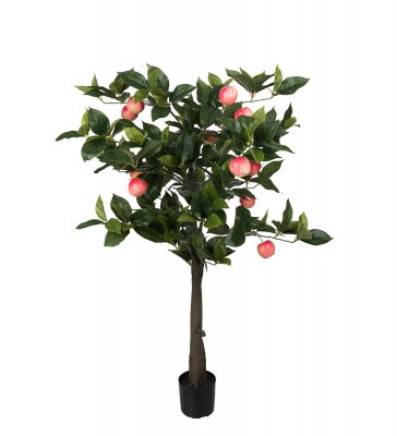 Äppelträd med röda åpplen - Konstträd med äpplen - 110 cm hög