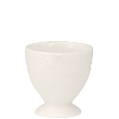 Vit äggkopp i porslin - Stiernholm 5,5cm
