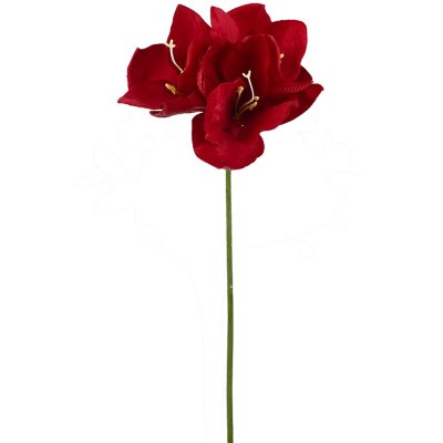 Röd amaryllis kvist konstblomma - 63 cm från Mr Plant