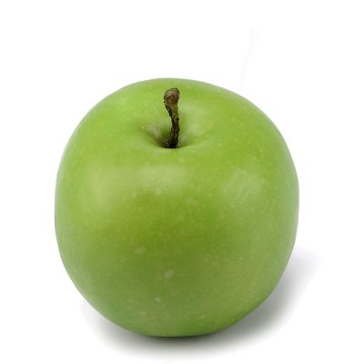 Grönt äpple konstgjord i plast - Granny smith eller golden delicious  ca 8 cm