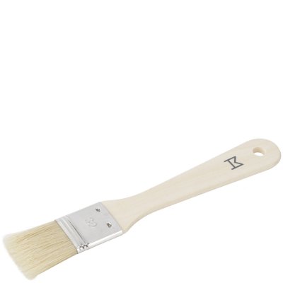 Bakpensel, matlagningspensel, marinadpensel i trä och grisborst