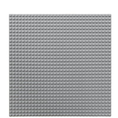 Ljusgrå Basplatta lego Plate byggplatta som är byggbar på båda sidor 32x32 studs 25,5x25,5 cm