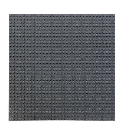 Mörkgrå Basplatta lego Plate byggplatta som är byggbar på båda sidor 32x32 studs 25,5x25,5 cm