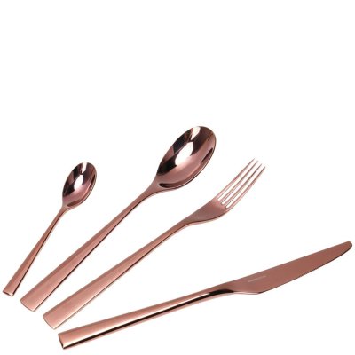 Kopparfärgade bestick i set om 24 delar, 6 kuvert - Modern House design