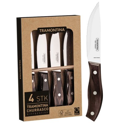 Biffkniv, grillbestick Tramontina Churrasco Jumbo 4-pack