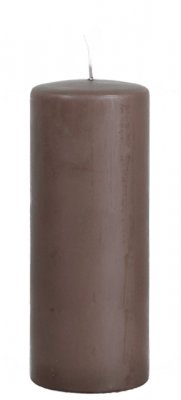 Höga bruna Blockljus Mullvad, Gråbrun 20 cm höga