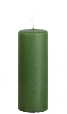 Blockljus Grön, Mörkgrön 15 cm