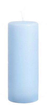 Breda Blockljus Ljusblå, blå 20 cm höga