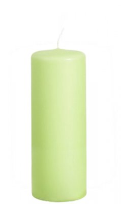 Blockljus Pistage, ljusgrön 15 cm