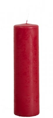Röda Blockljus Chili, julröd 20cm höga