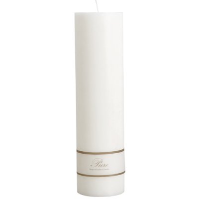 Vita stearinljus 30 cm höga - Blockljus 8 cm breda