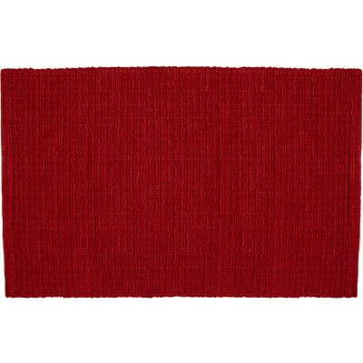 Röd bordstablett i bomull - 33x48 cm