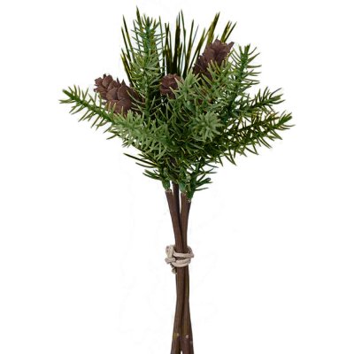 Bukett med tall, en och kottar - Juldekoration med konstgjorda barrträd - 20 cm från Mr Plant