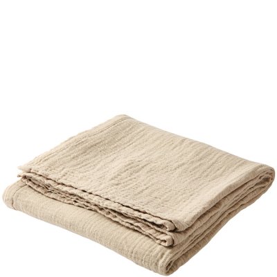 Beige bordsduk i bomull - Elsa från Affari 220x140 cm