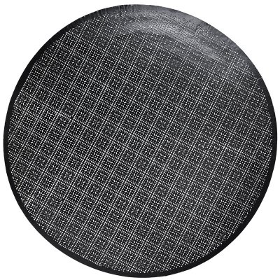 Svart stort Fat Giza Dekoration i Metall med perforerat mönster -  61 cm diameter från Affari