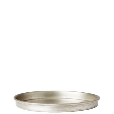 Ljusfat, dekorationsfat lyra silver rund 13,5 cm från affari