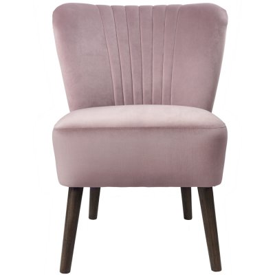 Rosa minifåtölj, stol lounge i sammet - från cozy living