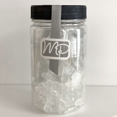 Krossat glas, glasstenar i burk - 5-25 mm