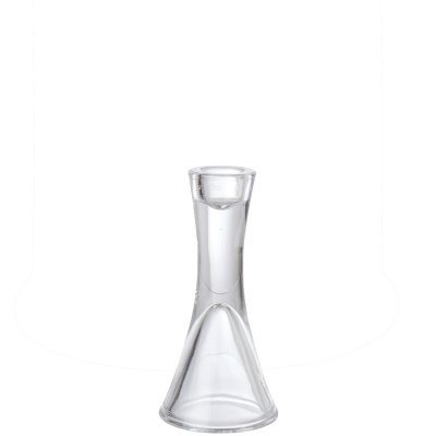 Ljusstake i glas - Modern design 14 x 7 cm