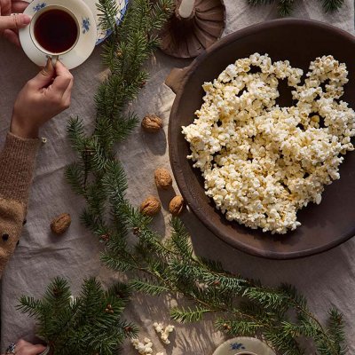 Girlang Gran, Granris 180 cm lång med knoppar mr Plant