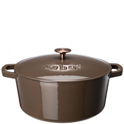 Brun gjutjärnsgryta från Sabor 6,7 liter - Emaljerad 28cm