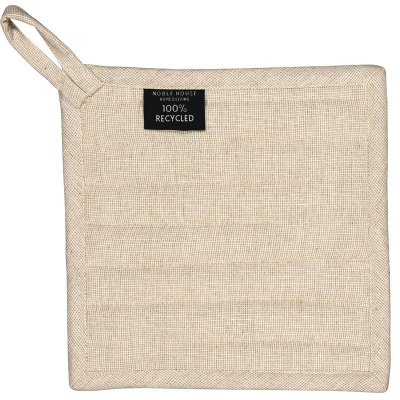 Beige Grytlapp Ronja från Noble House - 100% återvunnet material, 20x20 cm