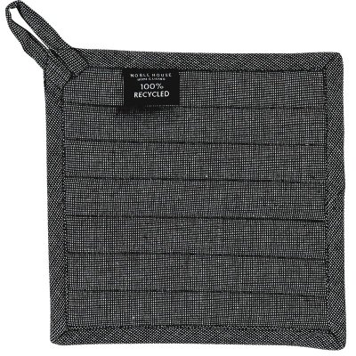 Svart Grytlapp Ronja från Noble House - 100% återvunnet material, 20x20 cm