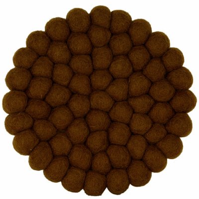 Brunt grytunderlägg i Ull - dakota från holmen design