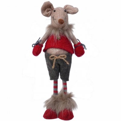 Jul-Mus Hedvig Kille - Dekoration figur i textil 33cm hög - Holmen Design