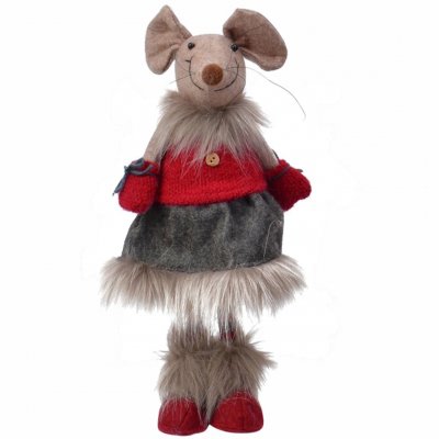 Jul-Mus Hedvig Tjej - Dekoration figur i textil 33cm hög - Holmen Design